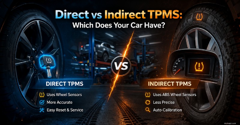 Direct versus indirect TPMS:hoe u het systeem in uw voertuig kunt identificeren 