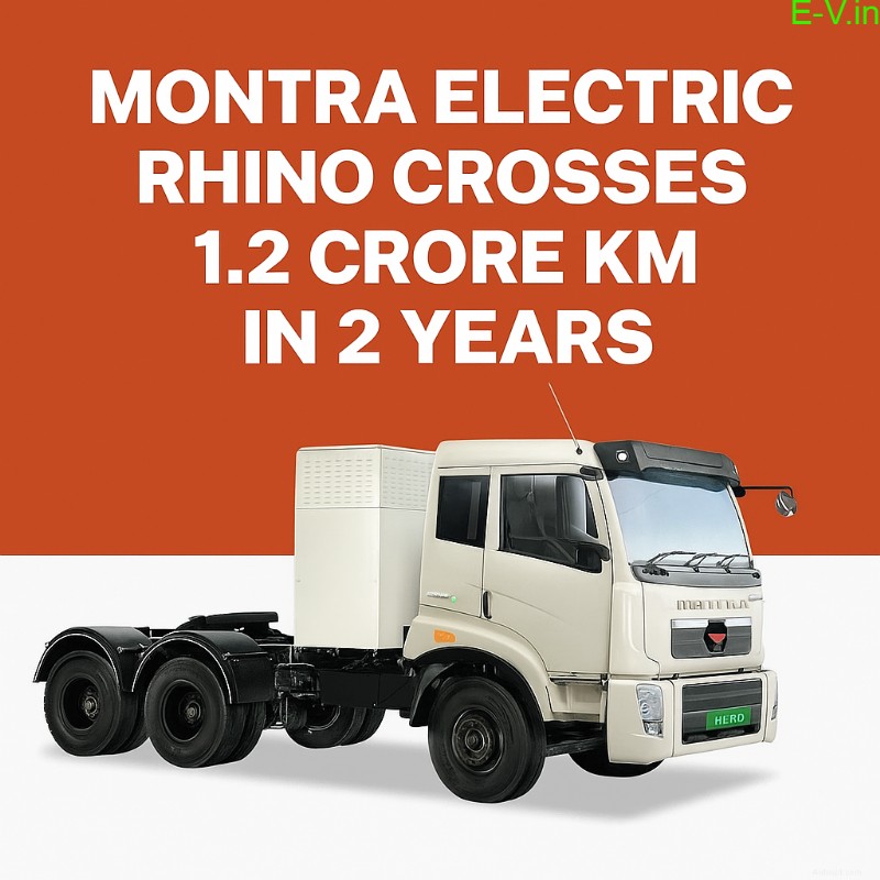 De Rhino EV-trucks van Montra Electric leggen in slechts 2 jaar 12 miljoen km af 