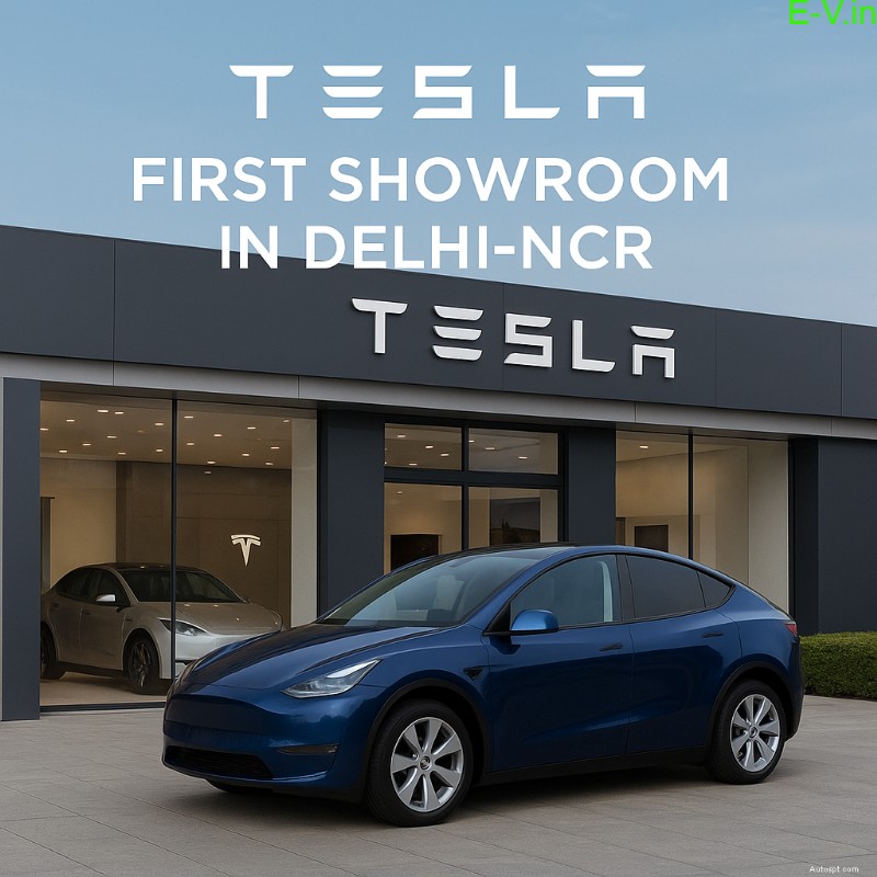 Tesla breidt voetafdruk uit in India:lanceert eerste Delhi-NCR-showroom in Aerocity 