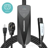 Lectron draagbare Tesla NACS EV-oplader – niveau 1 en 2, 120V/240V, 8‑40A, compatibel met NEMA5‑15 en 14‑50 