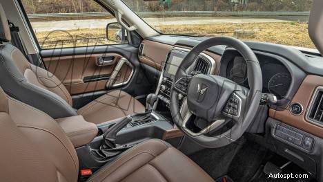 Mahindra Scorpio‑N 2022 Z8L benzine MT:6 versnellingen, 6 zitplaatsen interieur – volledige specificaties en hoogtepunten 
