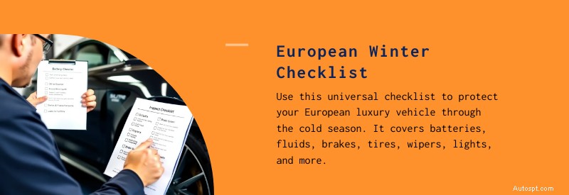 Checklist voor winteronderhoud voor luxe Europese auto s:bescherm Audi, BMW, Mercedes en meer 