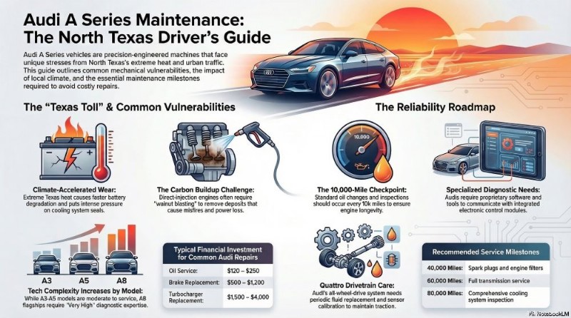 Audi A-serie reparaties in Dallas en Plano:deskundige gids voor chauffeurs 