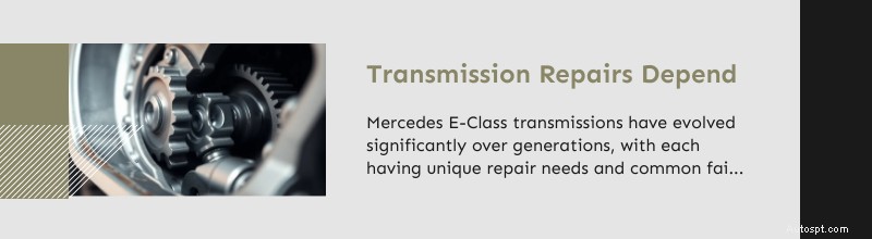 Dallas &Plano Mercedes E-Klasse Reparatie:deskundige technici voor geavanceerde technologie 
