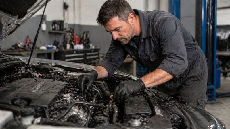 Auto-olielekken uitgelegd:oorzaken, symptomen, reparaties en kostenramingen - Rx-monteur 
